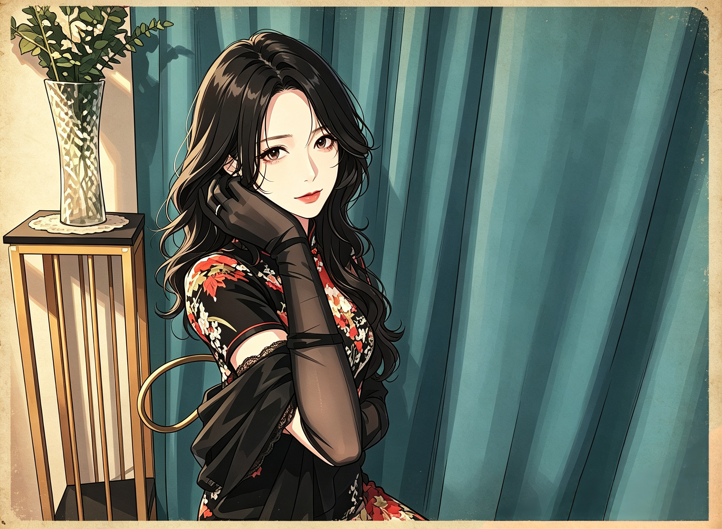 她